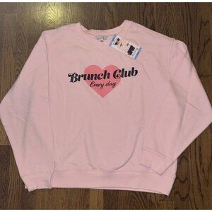 NWT Wildfox “Brunch Club Every Day” Sweatshirt Women’s Large
